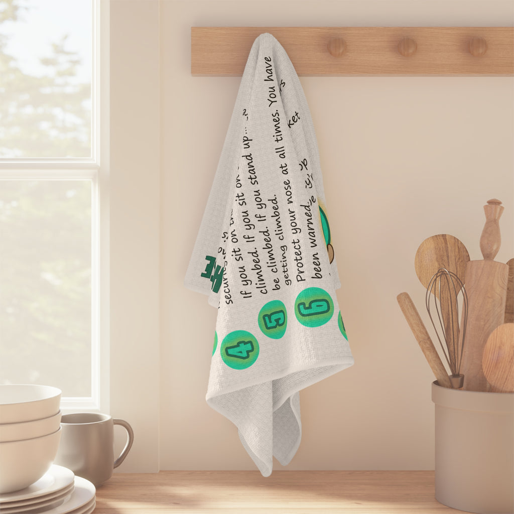 Tea Towel - Funny Ferret House Rules by FerretTubeTV Funny Gift