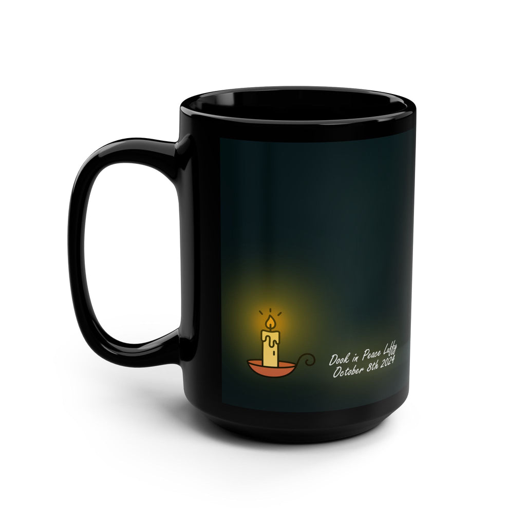 Dook In Peace Luffy Memorial Mug (15oz) Black - Ferret Photo Coffee Cup